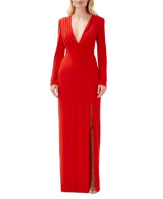 Aidan by Aidan Mattox - Women's Plunge-Neck Gown