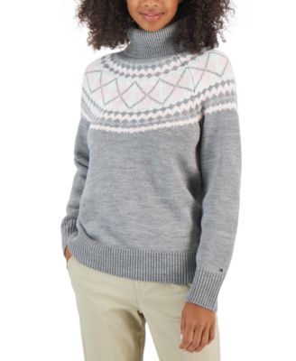 tommy hilfiger grey jumper womens