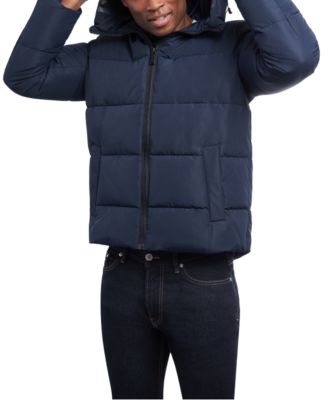Men's Quilted Hooded Puffer Jacket 