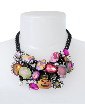 Betsey Johnson Faux Stone Candy Statement Necklace & Reviews ...