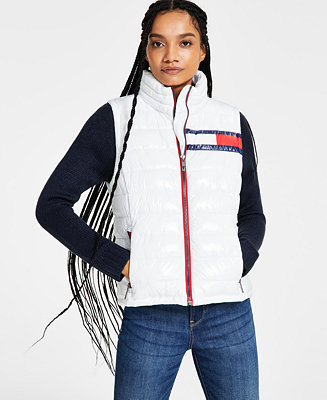 Macys Women Clothing Jackets Gilets Womens Flag Puffer Vest 