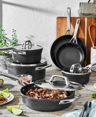 Motion 10-Piece Aluminum Hard Anodized Nonstick Cookware Set