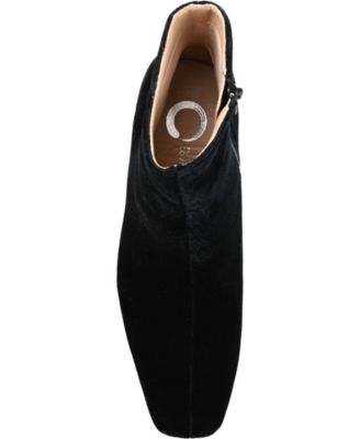 Women's Hazara Velvet Block Heel Dress Booties