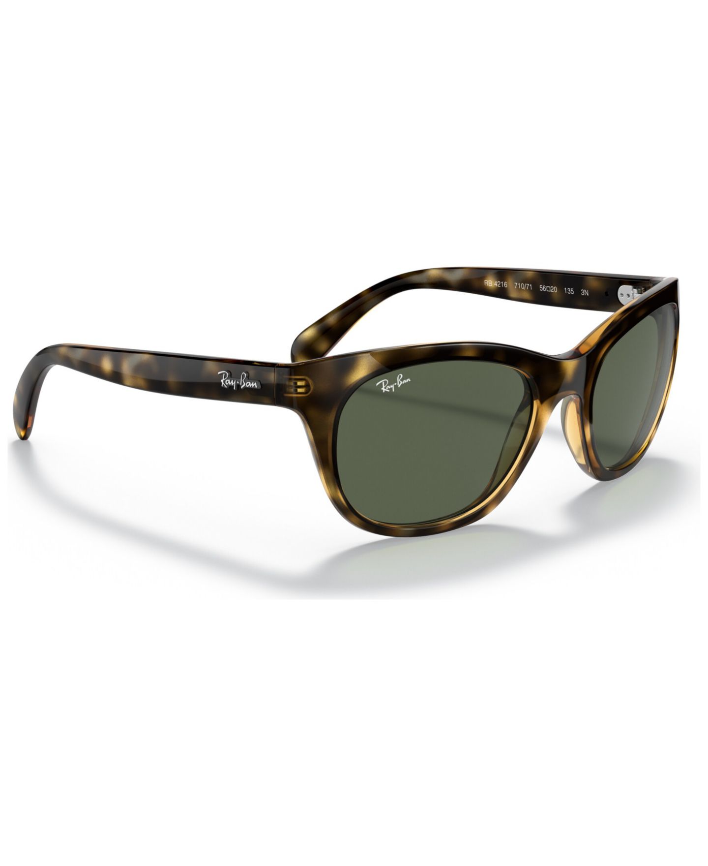 Женские солнцезащитные очки Ray-Ban Sunglasses, RB4216, цвет: Чёрный — фото 12
