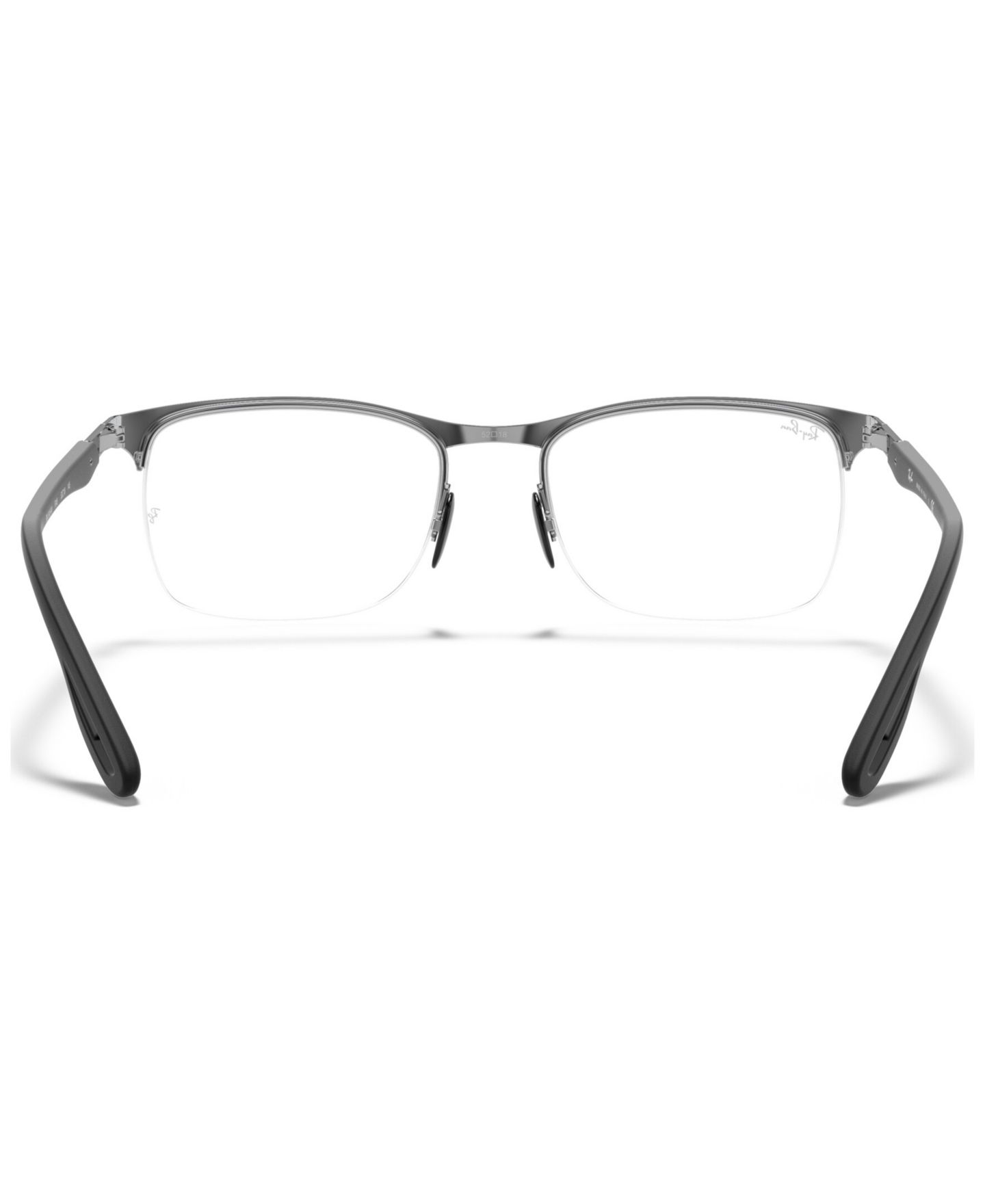 Мужские очки Ray-Ban Man Square Metal RB8416M Scuderia Ferrari Collection Eyeglasses, цвет: Чёрный — фото 9