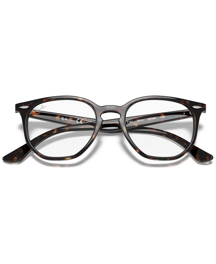 Ray-Ban RB7151 Hexagonal Optics Eyeglasses - Macy's