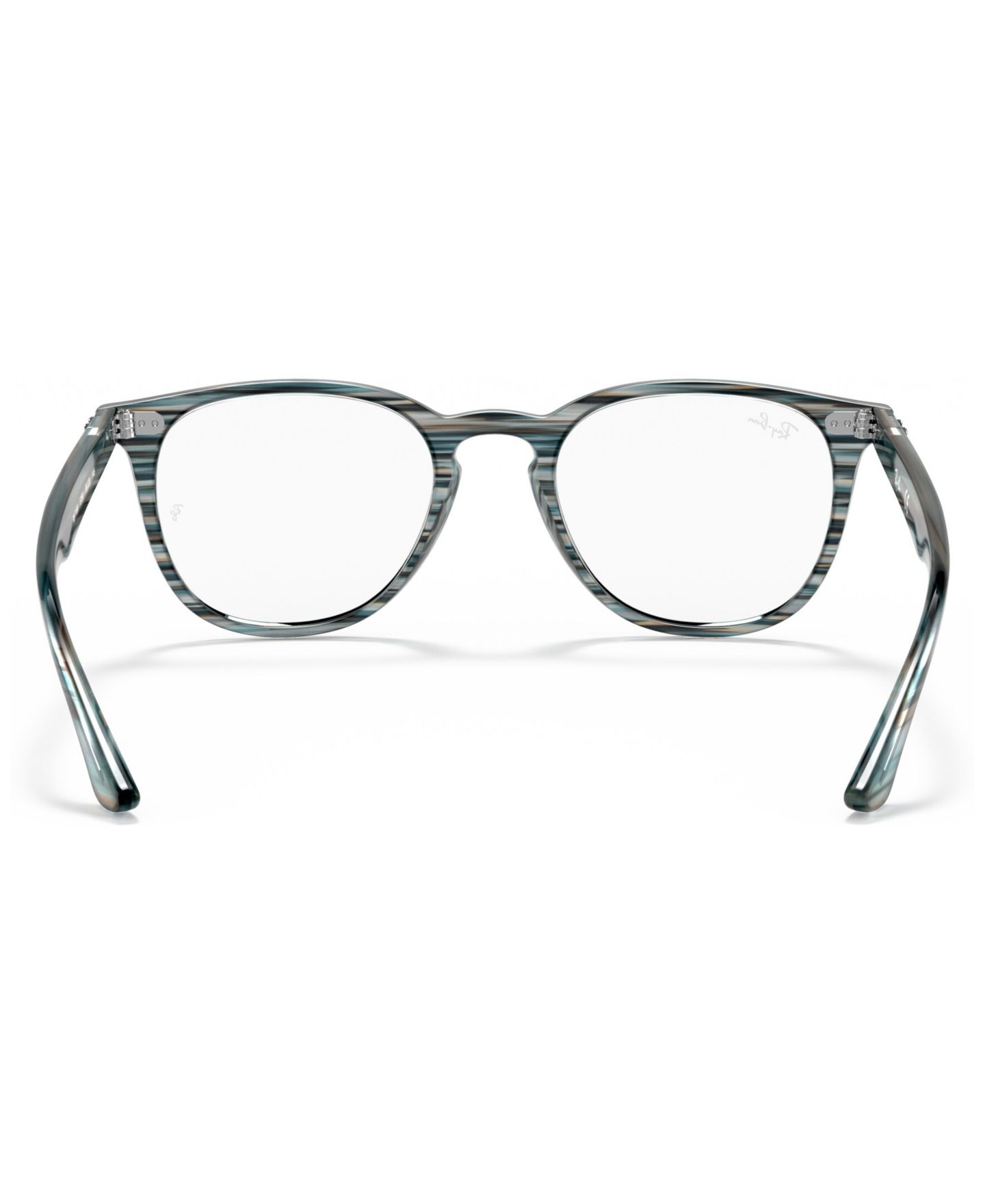 Очки Ray-Ban Unisex Panthos Plastic RB7159 Optics Eyeglasses, цвет: Блестящий — фото 9
