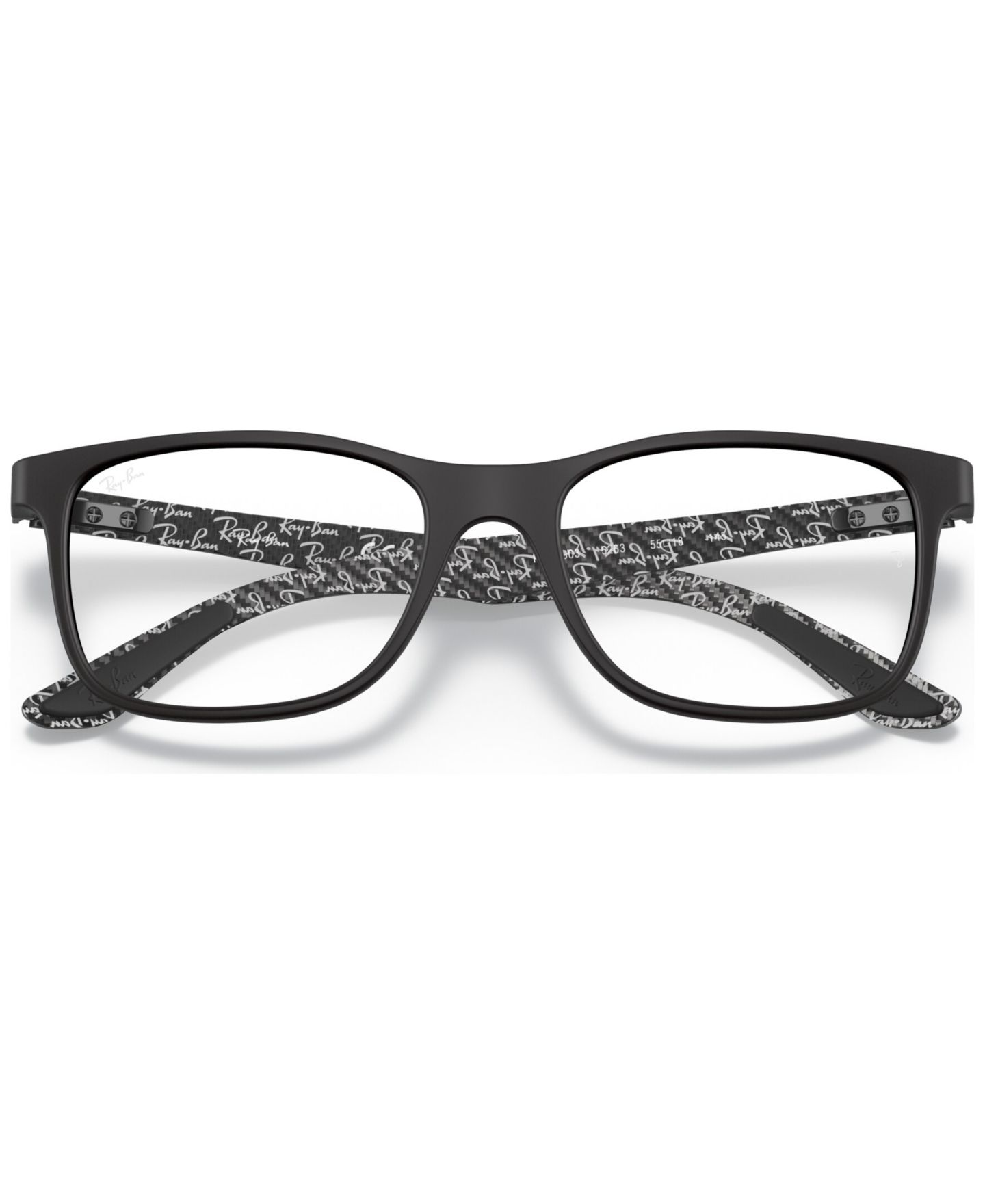 Очки Ray-Ban Unisex Square Plastic RB8903 Optics Eyeglasses, цвет: Matte Blac — фото 4