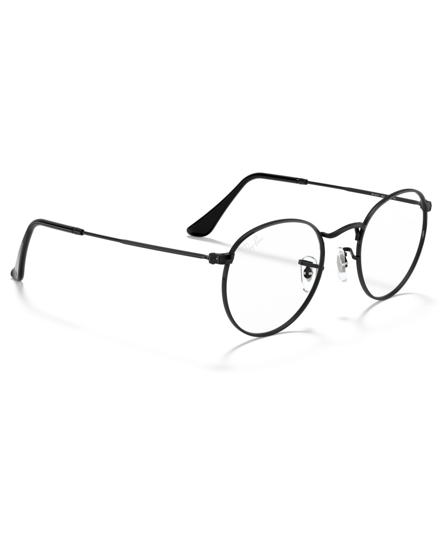 Очки Ray-Ban Unisex Round Metal RB3447V Round Metal Eyeglasses, цвет: Чёрный серебряный — фото 10