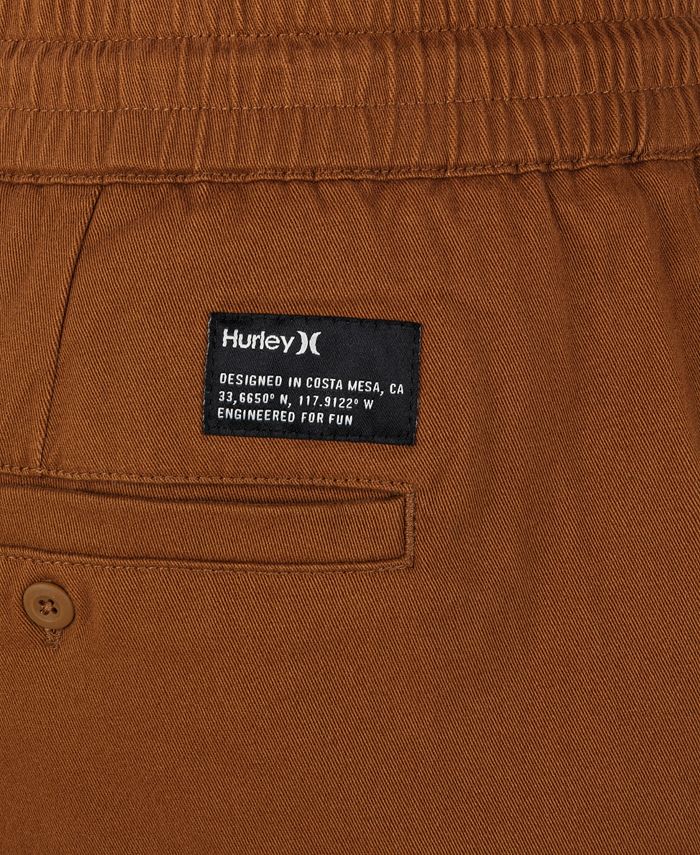 Hurley Worker Icon Pant Pantaloni Uomo – Slim Straight Fit In Cotone E Spandex Con Tasche Posteriori - 6
