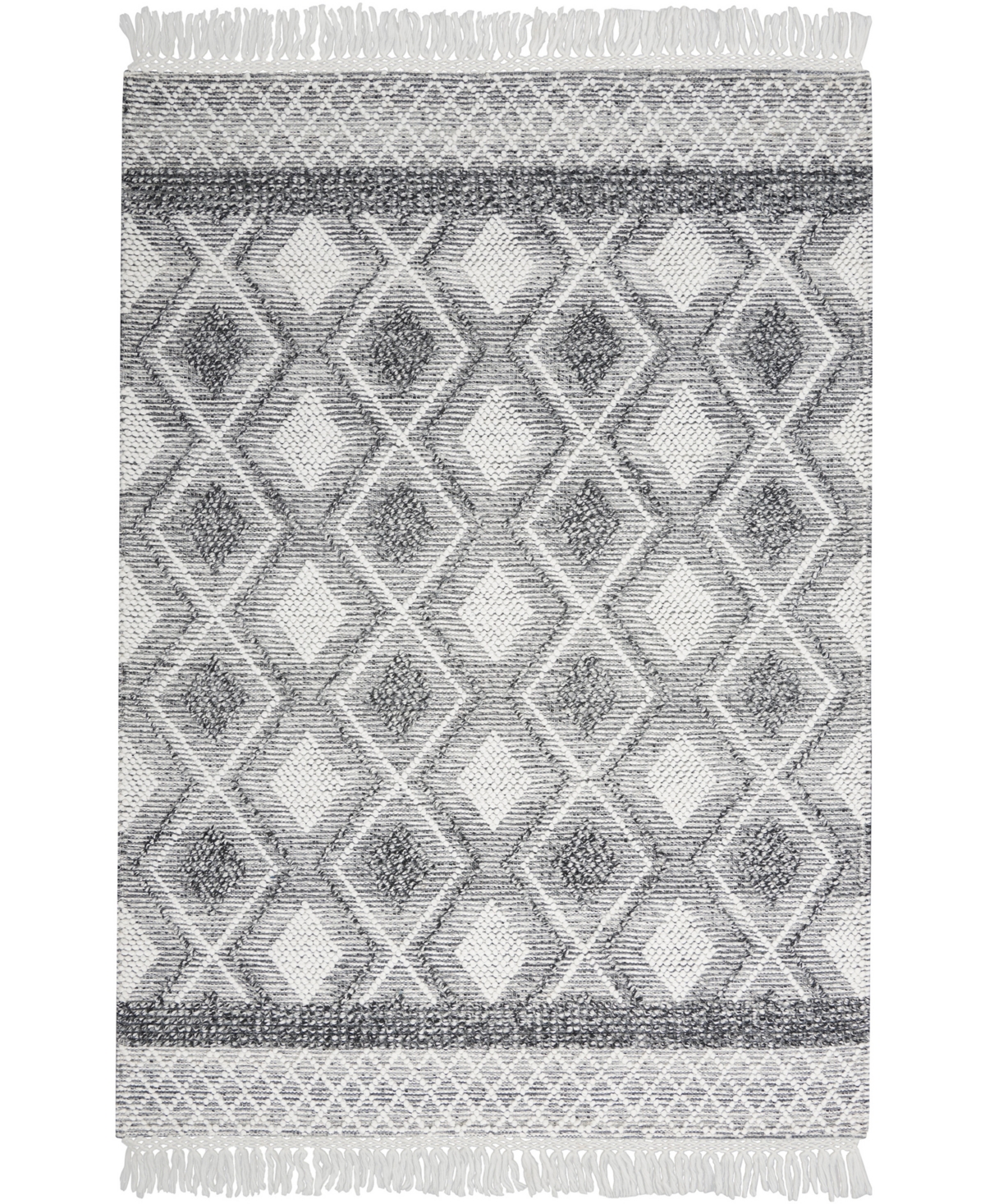 Nicole Curtis Series 3 Sr301 5'3" X 7'6" Area Rug In Gray,ivory