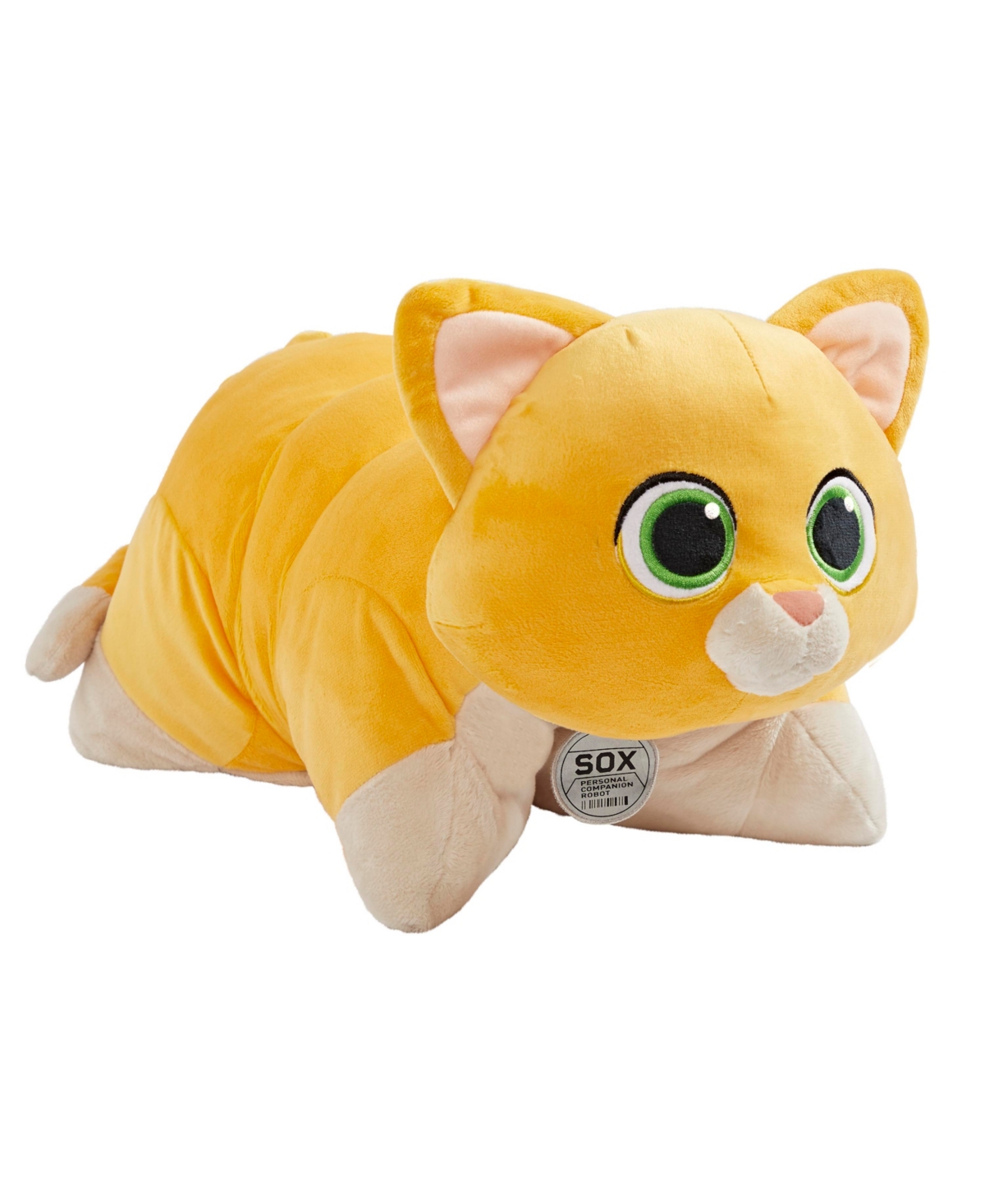 Pillow Pets Babies' Sox The Cat From Lightyear Plush Toy In Orange