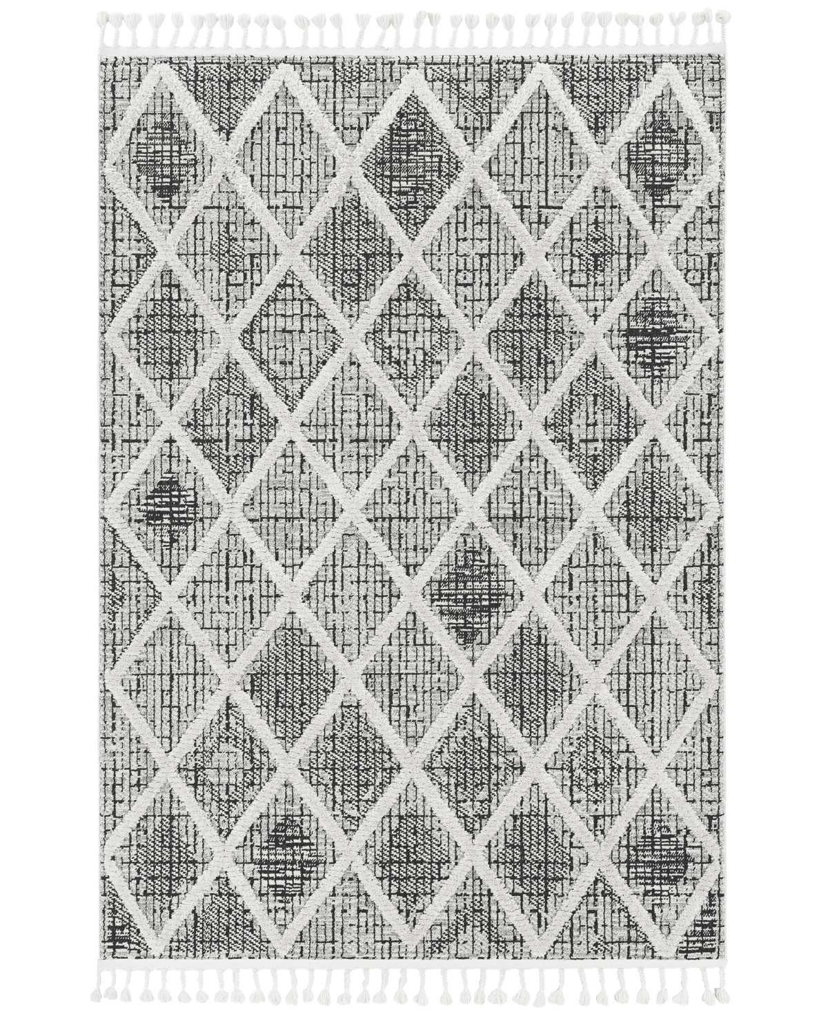Kas Willow 1101 5'3in x 7'7in Area Rug - Charcoal