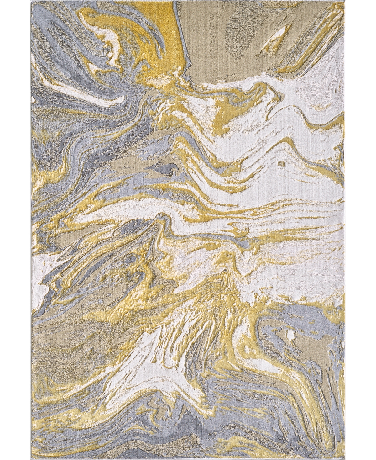 Kas Luna 7149 9'10in x 13'2in Area Rug - Ivory, Blue