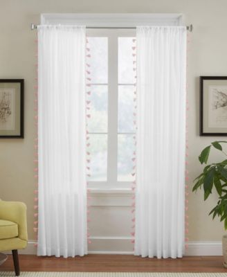 Bianca Semi-Sheer Window Curtain with Tassels