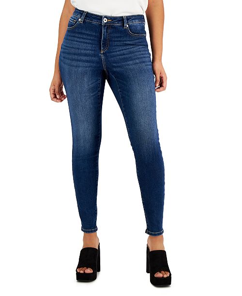 alfani I.N.C. International Concepts Women's Curvy Mid Rise Skinny Jeans Created for Macy's Women's Fashion Shoes & Accessories
