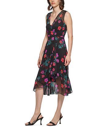 Calvin klein floral dress macys discount