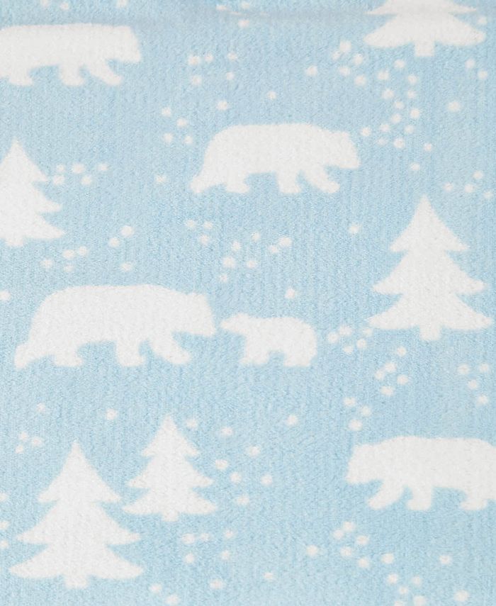 JLA Home Polar Bear Throw & Decorative Pillow Set, Created for Macy's