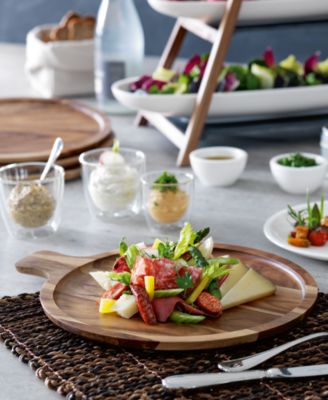 Artesano Acacia Wood Antipasti Plate, 11"