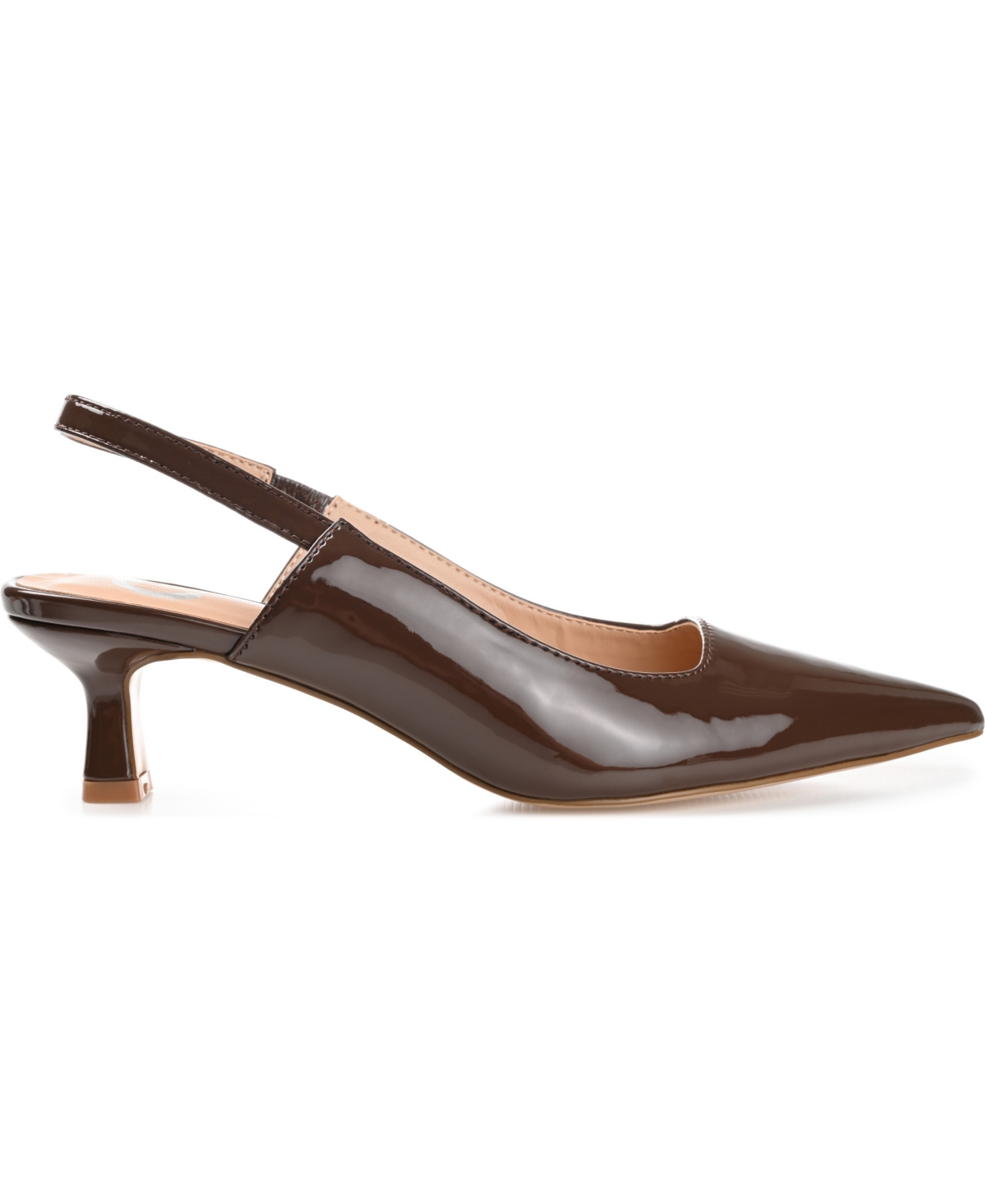 Journee Collection Collection Women's Paulina Pump In Brown Patent