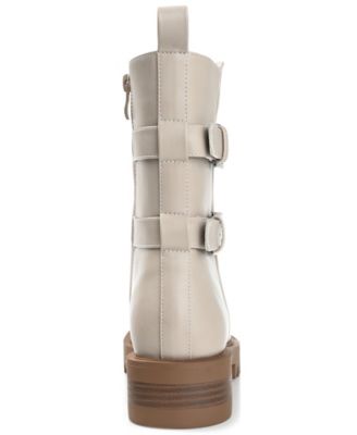 Women's Yasmine Lug Sole Mid Shaft Moto Booties