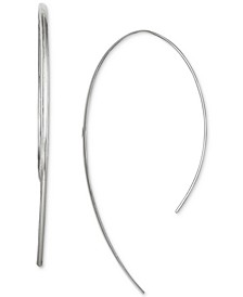 Polished Long Threader Earrings in Sterling Silver, Created for Macy's