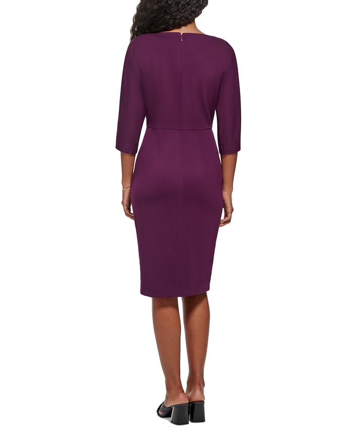 Calvin Klein Boat-Neck Sheath Dress & Reviews - Dresses - Women - Macy's