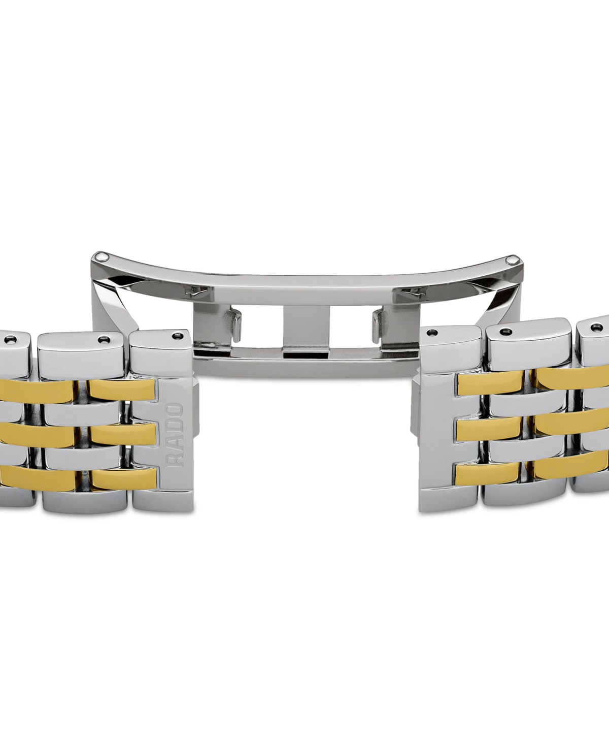Shop Rado Florence Men's Gold-tone Stainless Steel Bracelet Watch 30mm In White