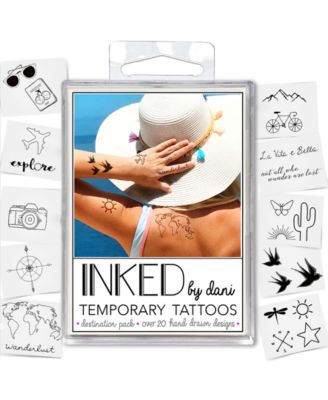 INKED BY DANI - Destination Pack Temporary Tattoos Set