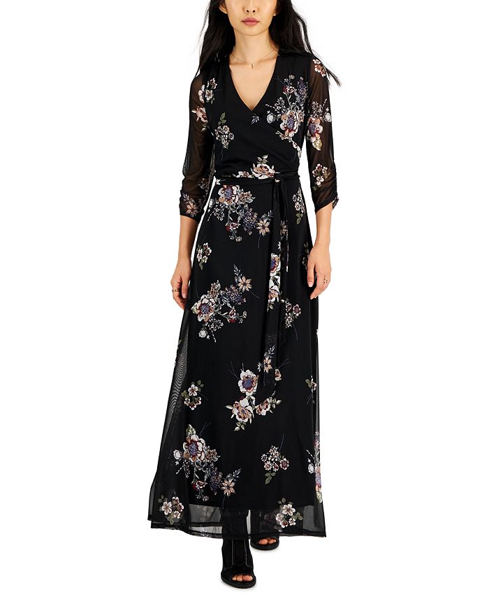 Charlie B Dolman Paisley Fake Wrap Maxi