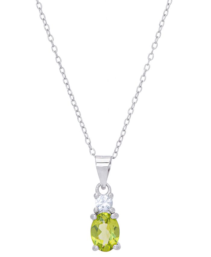 Macys peridot cheap necklace