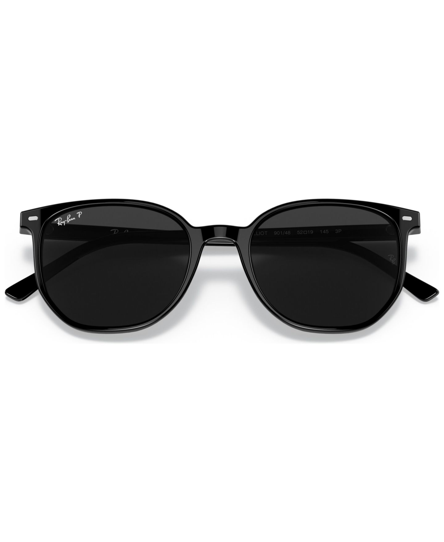 Солнцезащитные очки Ray-Ban Unisex Elliot 54 Polarized Low Bridge Fit Sunglasses, RB2197F54-P, цвет: Чёрный — фото 11