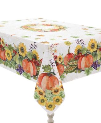 Laural Home Cornucopia Harvest Tablecloth, 70