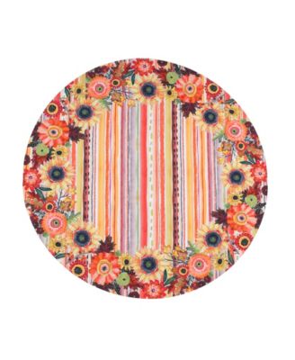 Harvest Snippets 70" Round Tablecloth