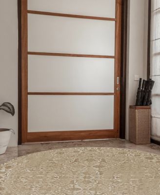 CLOSEOUT! KM Home Cantu 3564 5'3" x 5'3" Round Area Rug