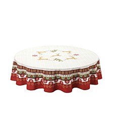 Simply Christmas 70" Round Tablecloth
