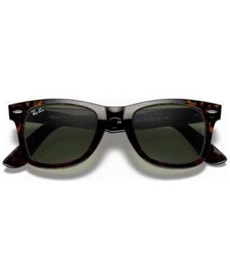 Unisex Low Bridge Fit Sunglasses, RB2140F ORIGINAL WAYFARER CLASSIC 52