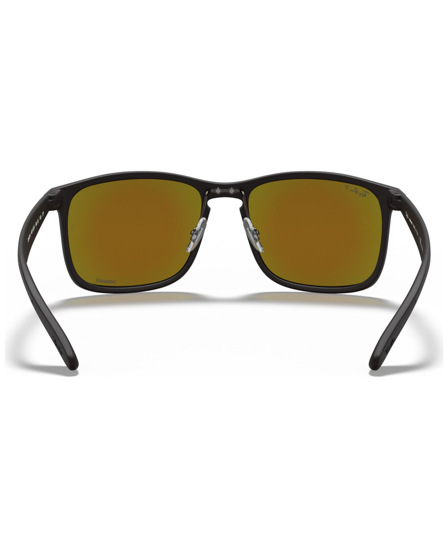Женские солнцезащитные очки Ray-Ban Polarized Sunglasses, RB4264 Chromance, цвет: Чёрный матовый / Синий — фото 5