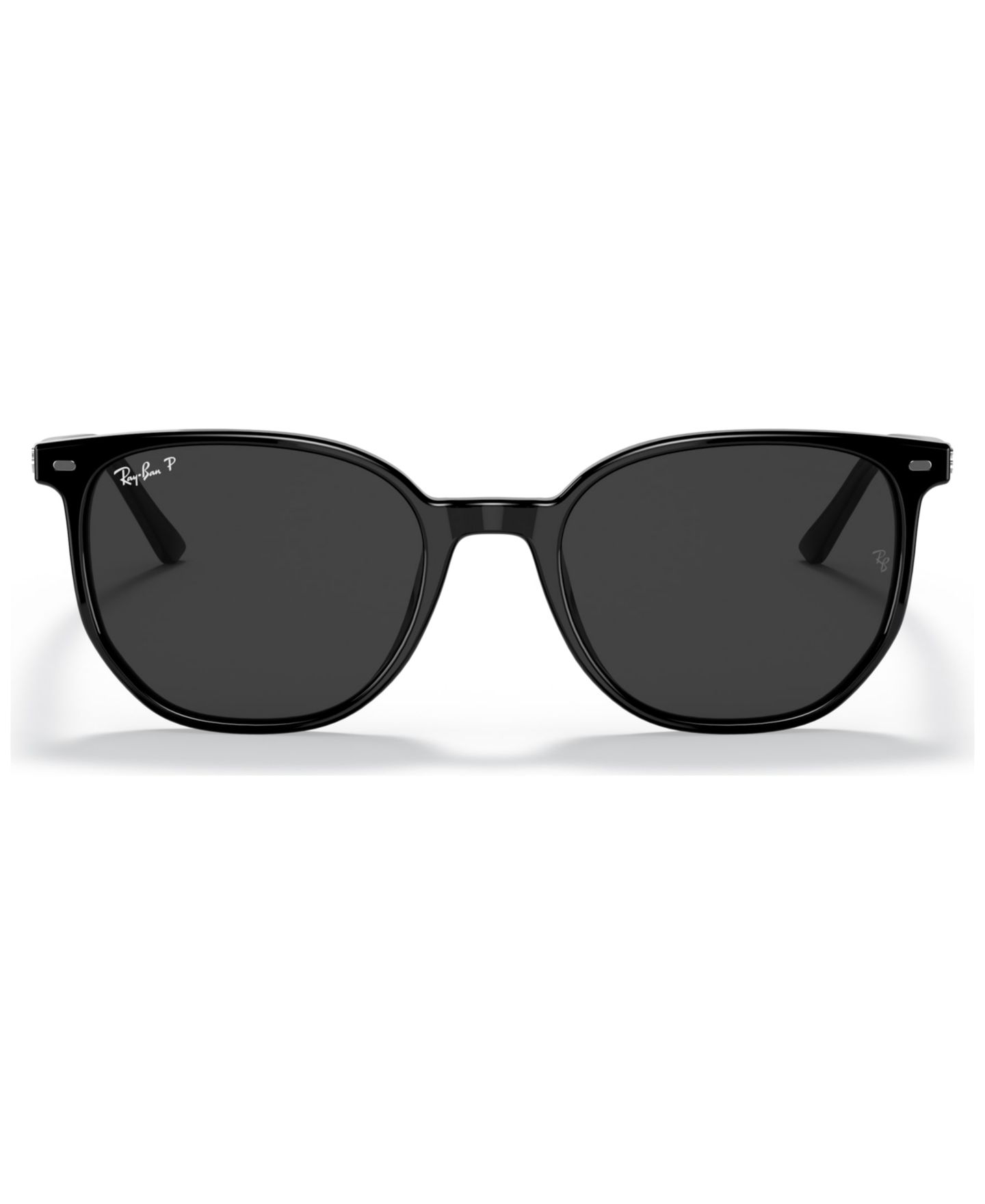 Солнцезащитные очки Ray-Ban Unisex Elliot 54 Polarized Low Bridge Fit Sunglasses, RB2197F54-P, цвет: Чёрный — фото 3