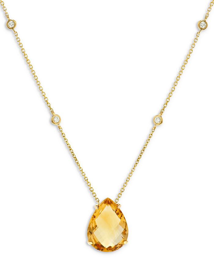 Macys citrine necklace clearance