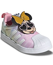 Little Girls Originals Superstar 360 X Minnie Mouse Slip-On Casual Sneakers from Finish Line