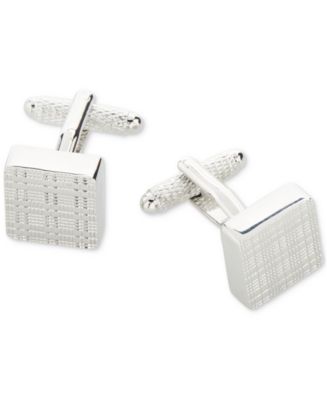 Perry Ellis Portfolio Men's Plaid Cufflinks - Macy's