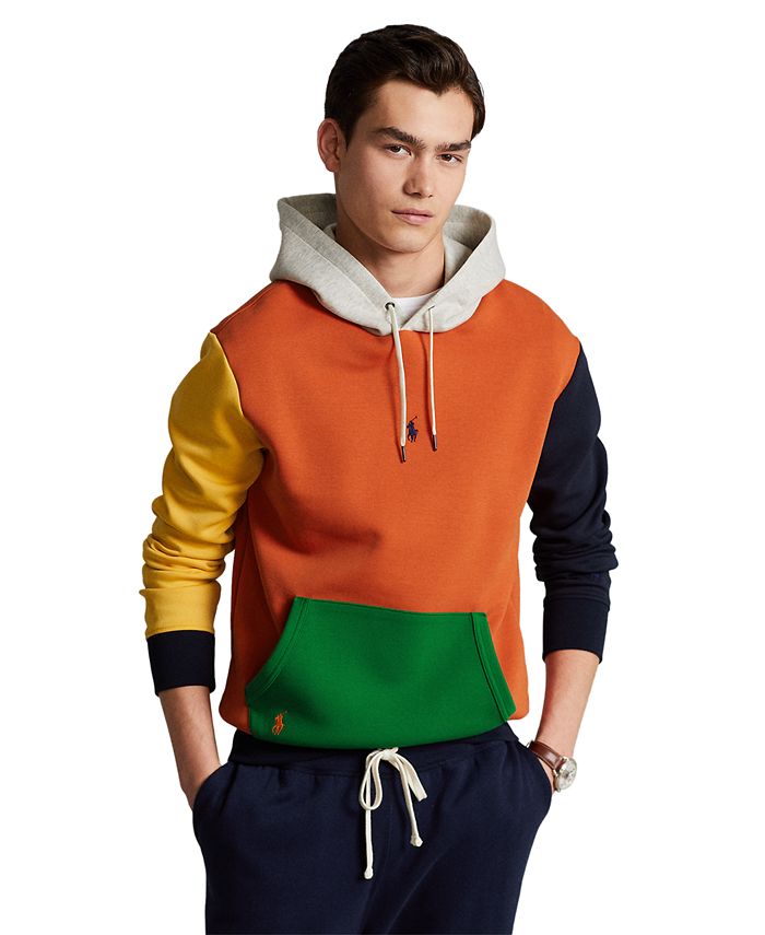 Polo Ralph Lauren Men's Color-Blocked Double-Knit Hoodie & Reviews - Hoodies  & Sweatshirts - Men - Macy's
