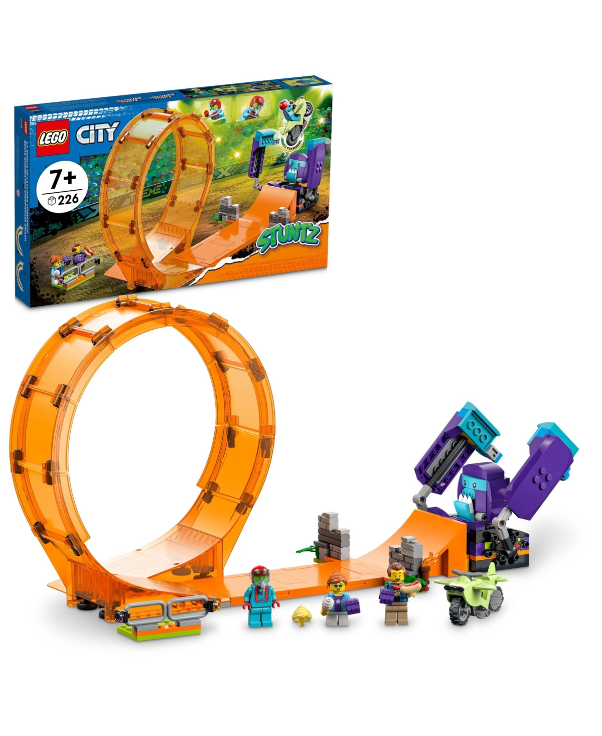 Lego City Smashing Chimpanzee Stunt Loop 60338 Building Kit In Multicolor