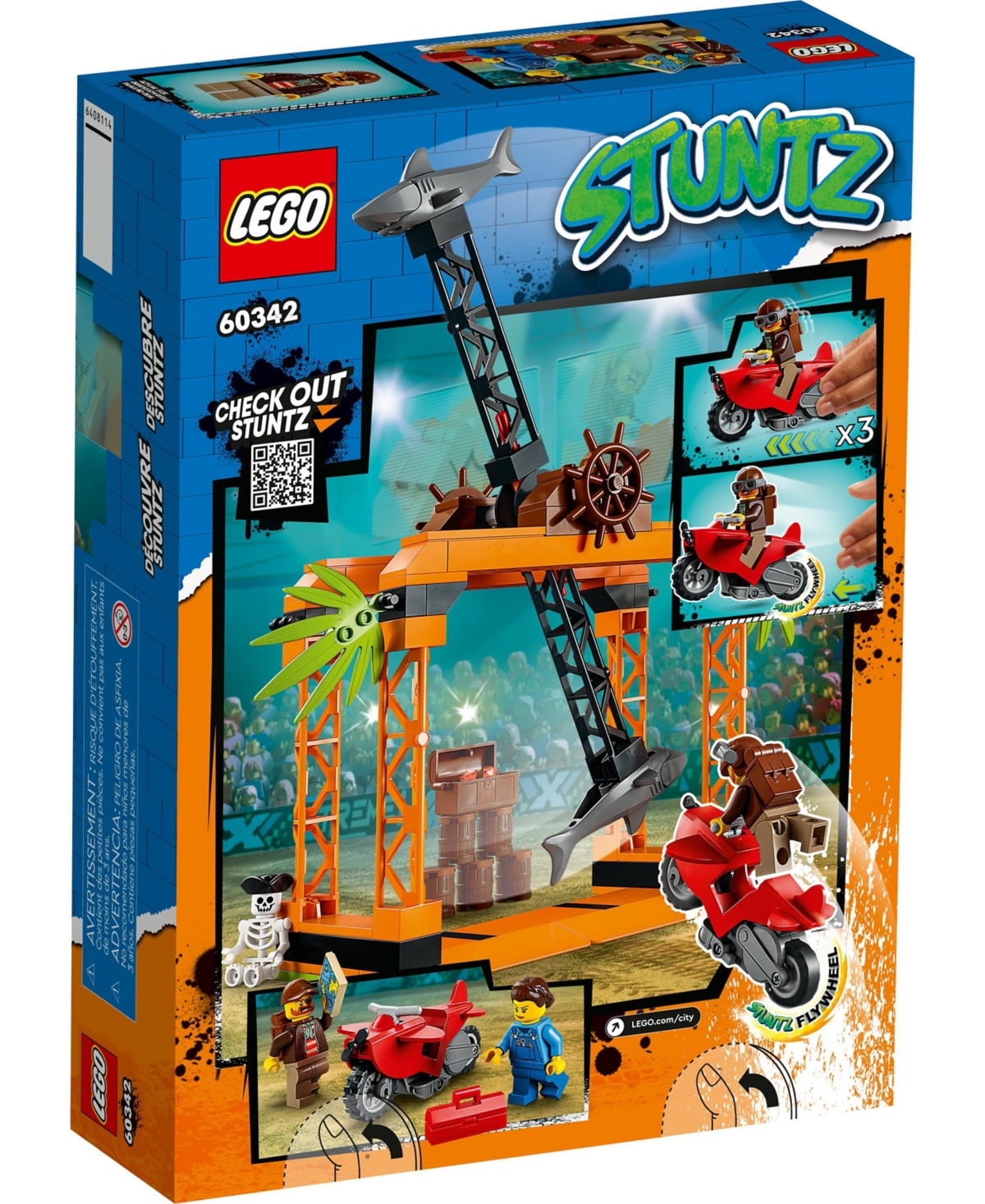 Shop Lego City The Shark Attack Stunt Challenge 60342 Building Kit In Multicolor