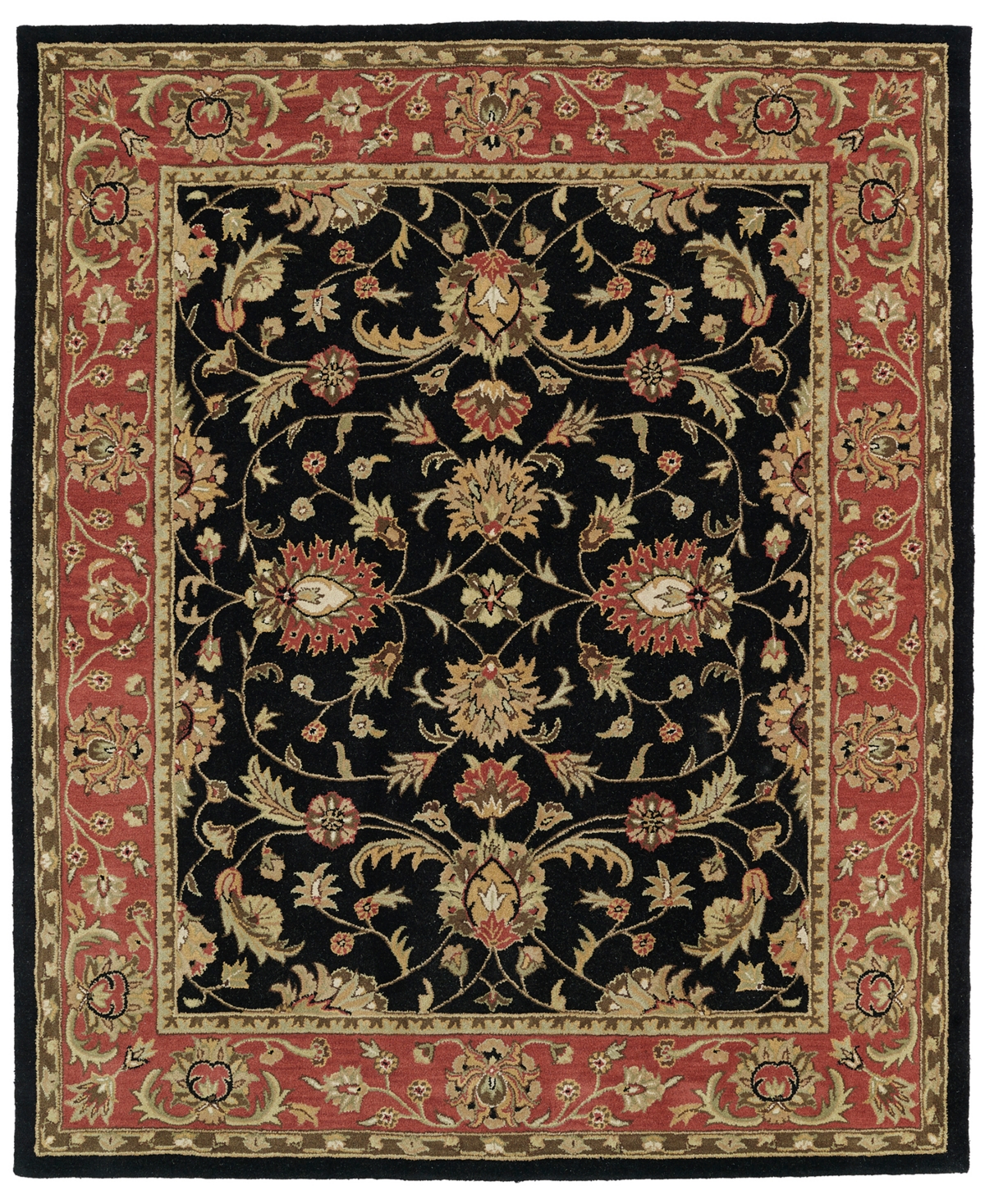 Kaleen Taj TAJ08 5' x 7'9in Area Rug - Black