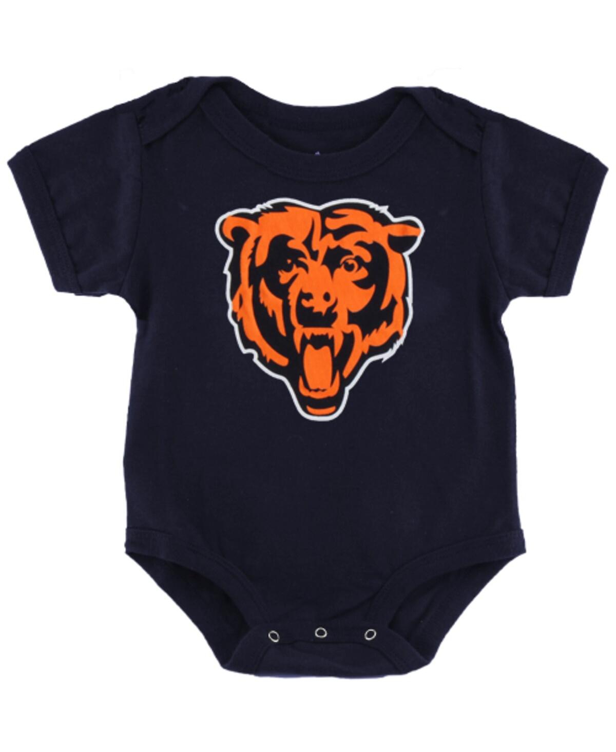 Outerstuff Babies' Newborn Boys And Girls Navy Chicago Bears Team Logo Bodysuit