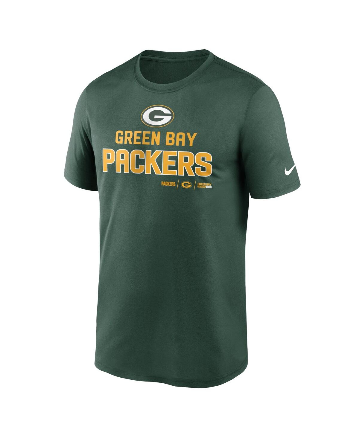 Shop Nike Men's  Green Green Bay Packers Legend Community Performance T-shirt