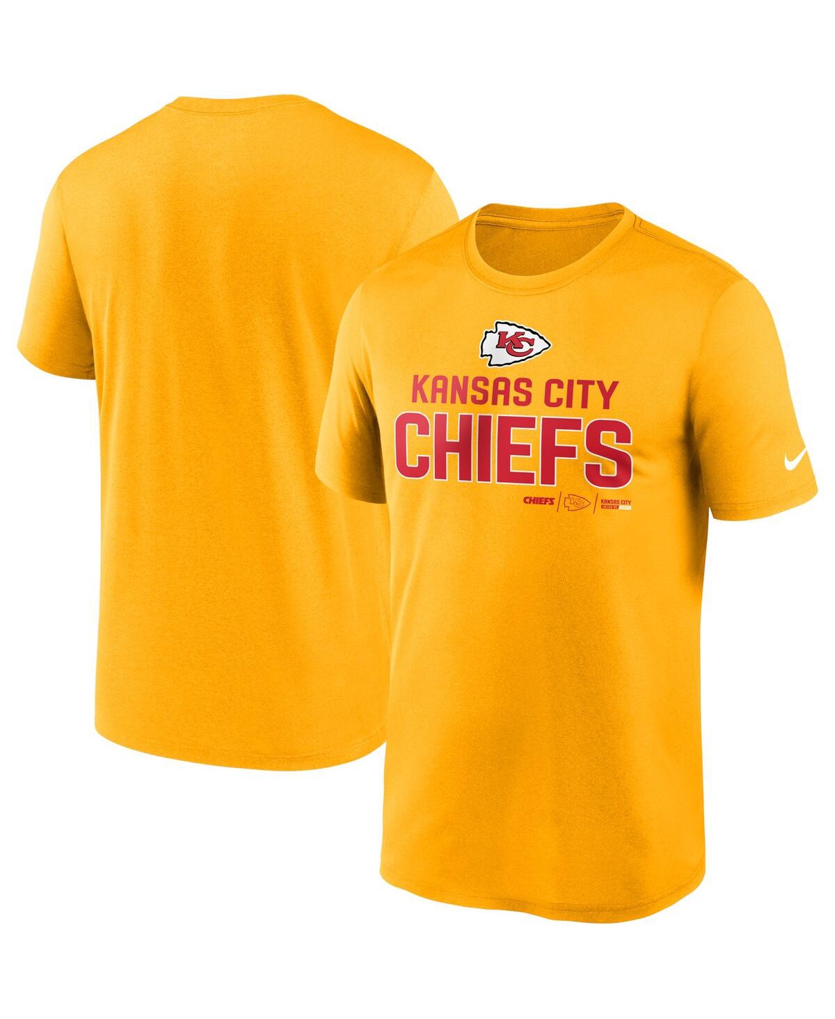 Shop Nike Men's  Gold Kansas City Chiefs Legend Community Performance T-shirt