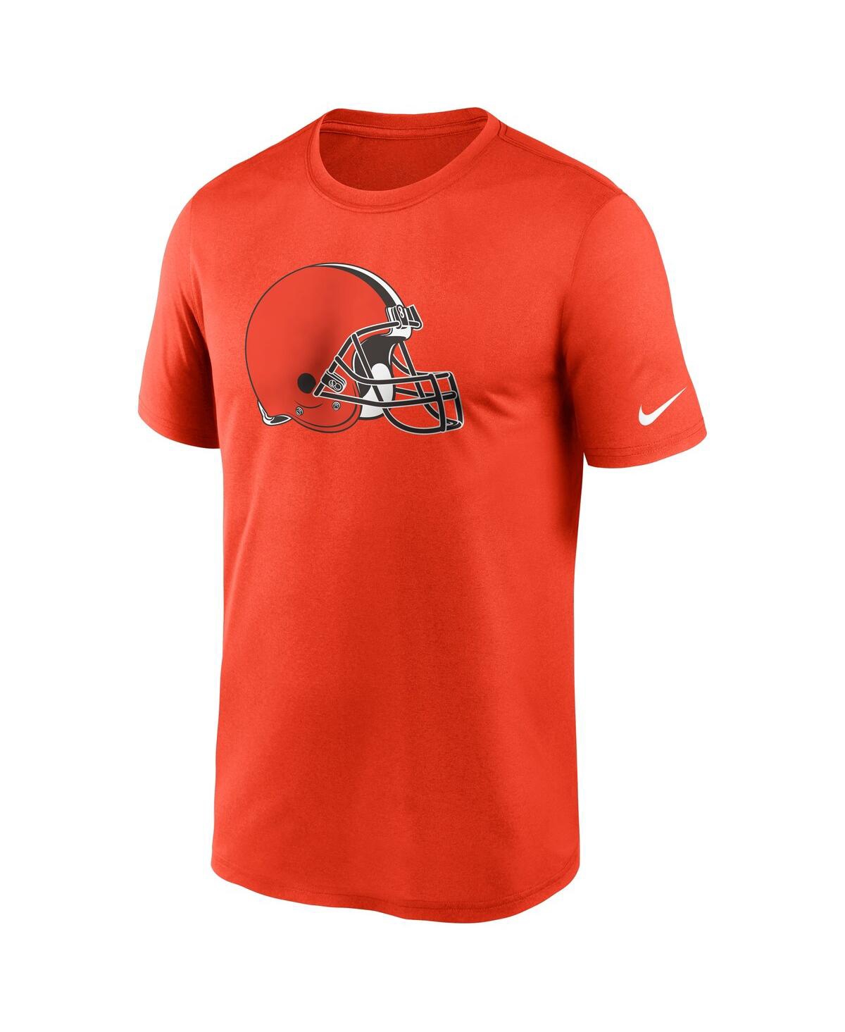 Shop Nike Men's  Orange Cleveland Browns Logo Essential Legend Performance T-shirt